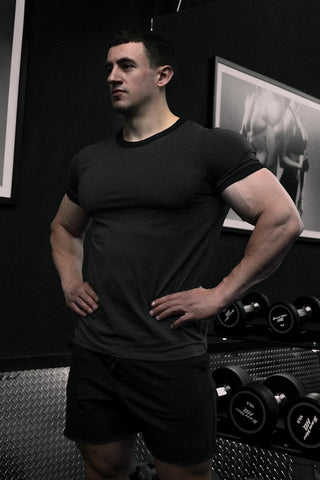 Casual Classic Ringer T-Shirt - Dark Gray