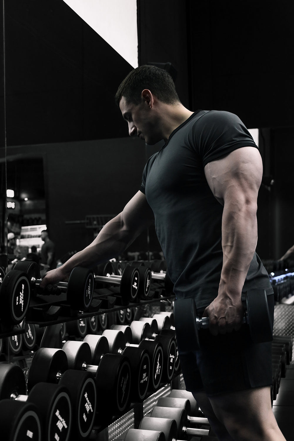 Muscle-Fit Ringer T-Shirt - Stone Gray