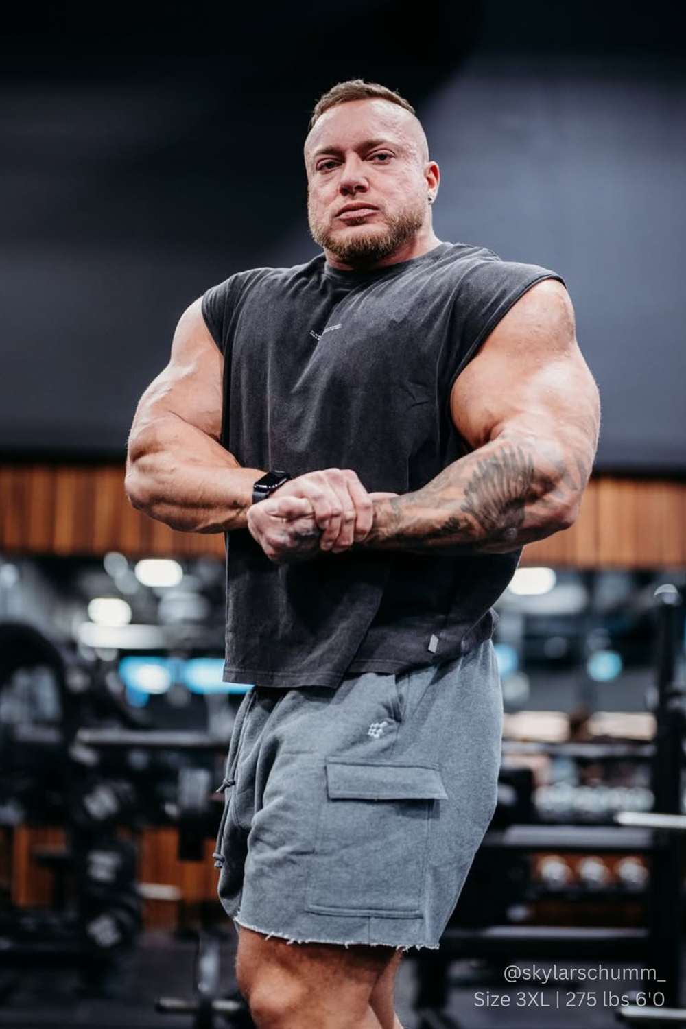 Comfort-Fit Cargo Sweat Shorts - Dark Gray