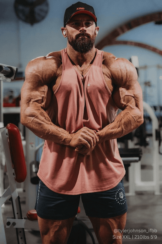 Fast-Dry Bodybuilding Workout Stringer - Salmon