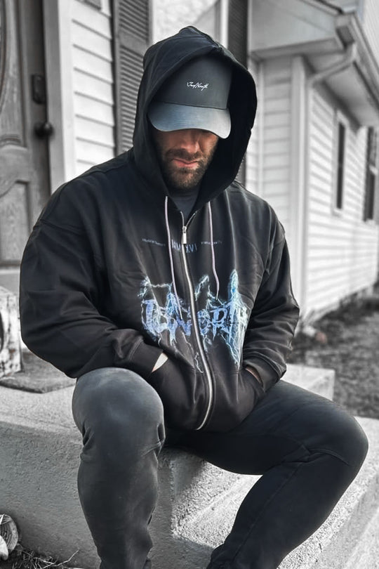 Limited Edition Zip-Up Hoodie - Lightning Black