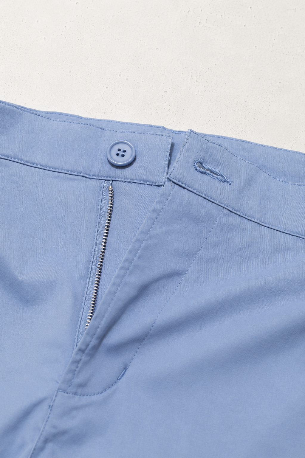 Flex Waist Chino Shorts - Light Blue
