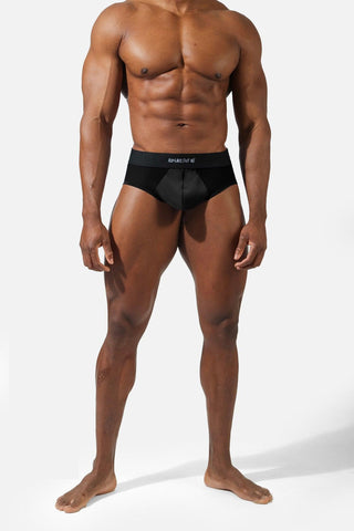 Men's Workout Mesh Briefs 2 Pack - Black & Navy - Jed North Canada