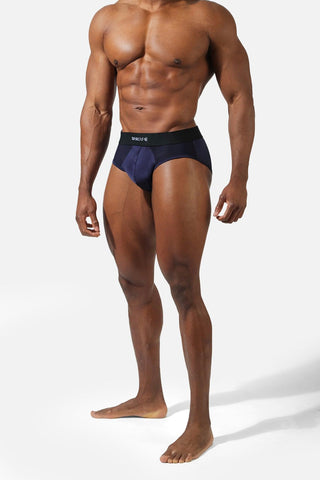 Men's Workout Mesh Briefs 2 Pack - Black & Navy - Jed North Canada