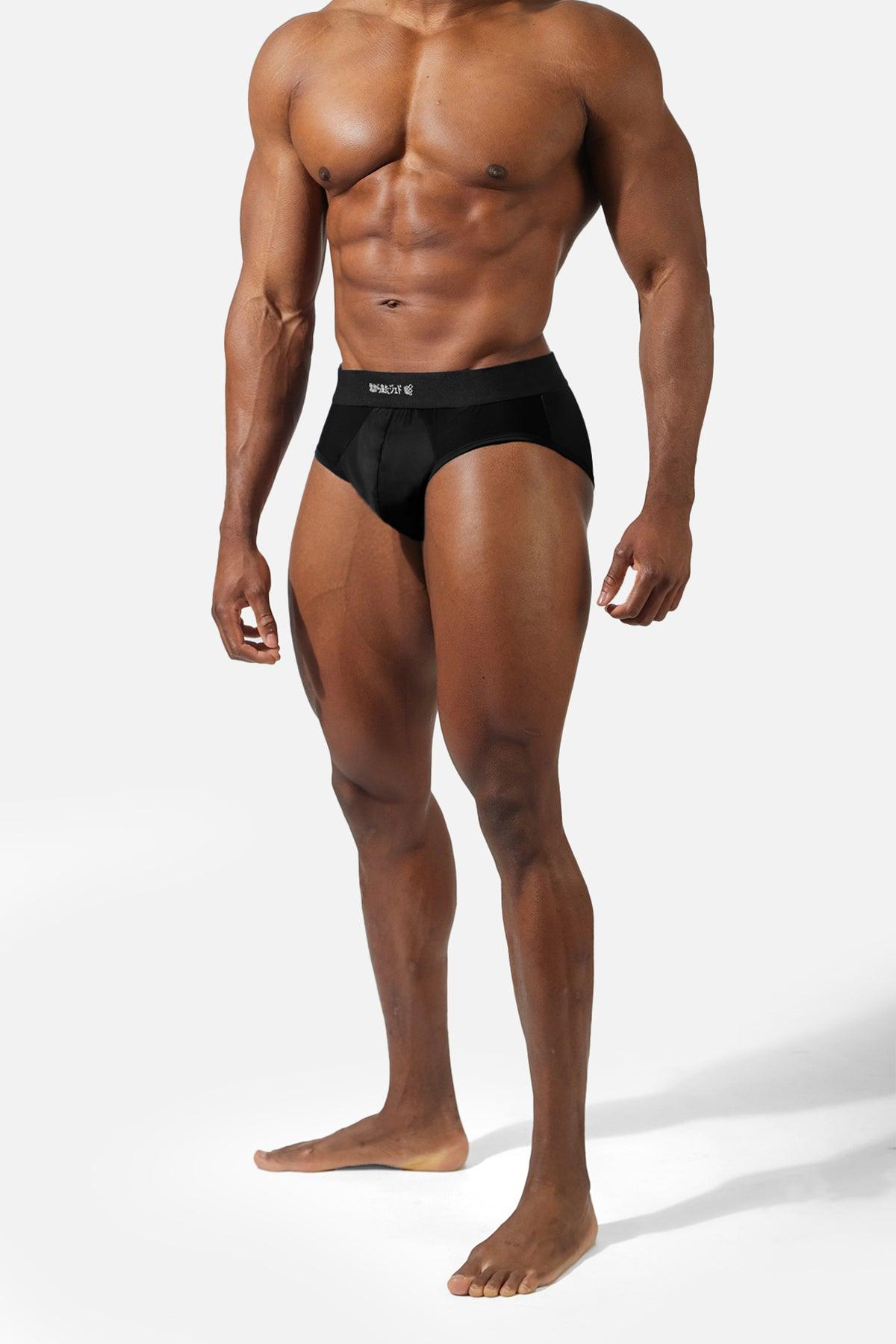Men's Workout Mesh Briefs 2 Pack - Black & Navy - Jed North Canada