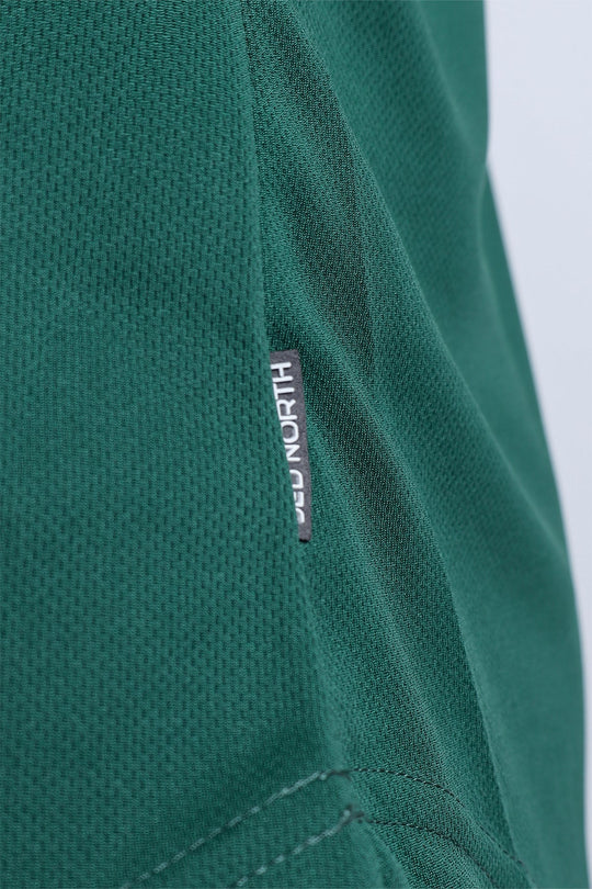 Fast-Dry Bodybuilding Workout Stringer - Green w/ Neon Logo