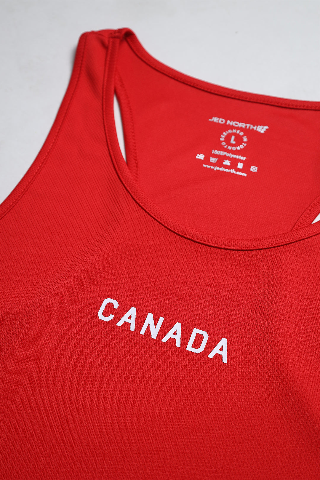 Fast-Dry Bodybuilding Workout Stringer - OH CANADA RED
