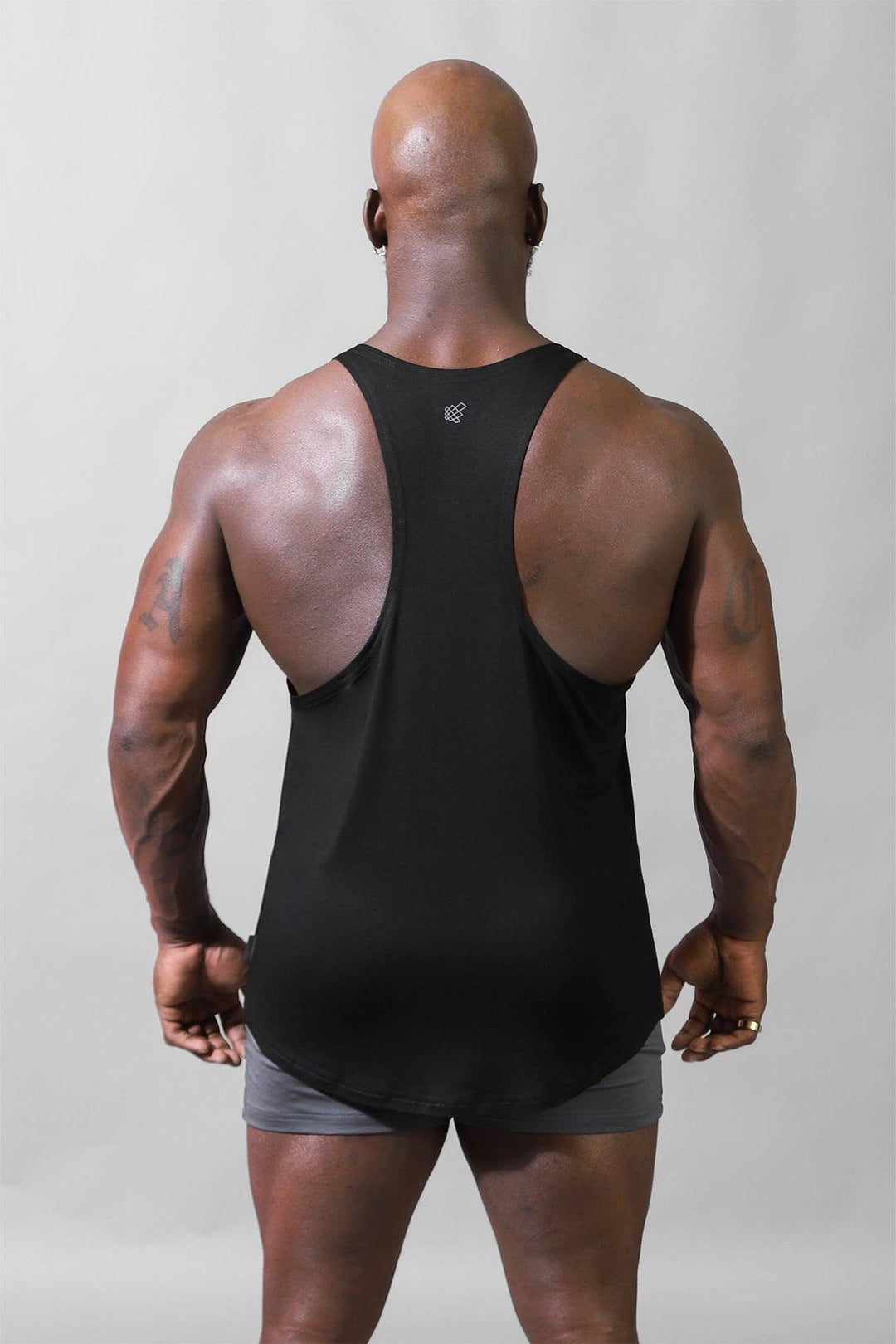 Classic Bodybuilding Racerback Stringer - Premium Black - Jed North