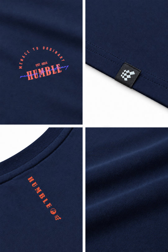 Energy Oversized T-Shirt - Humble Logo Navy