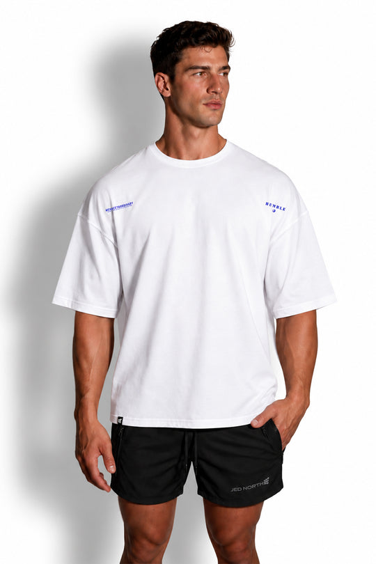 Energy Oversized T-Shirt - Humble Logo White