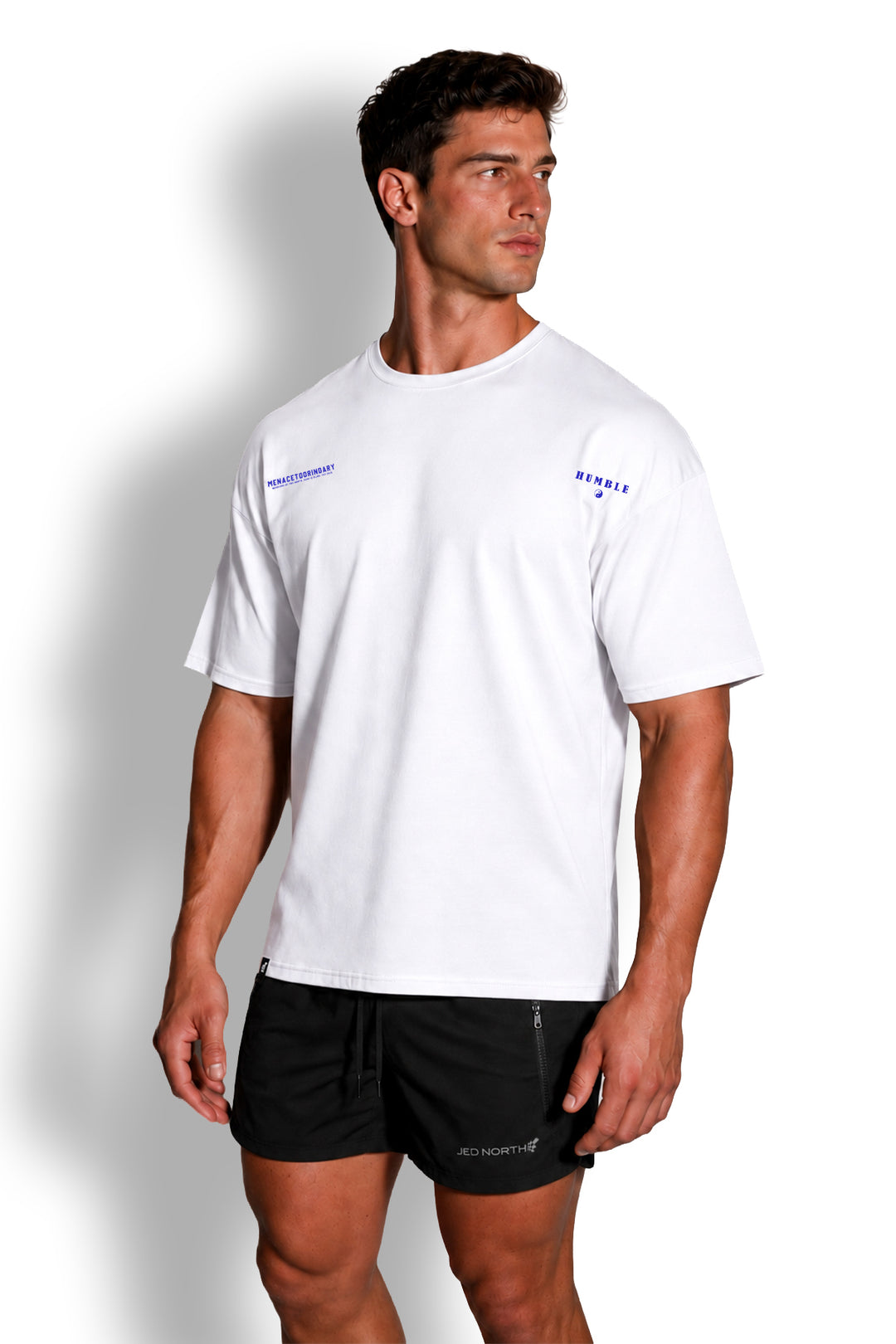 Energy Oversized T-Shirt - Humble Logo White