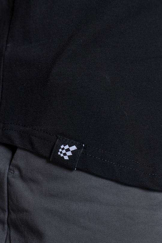 Button-up Muscle T-Shirt - Onyx Black