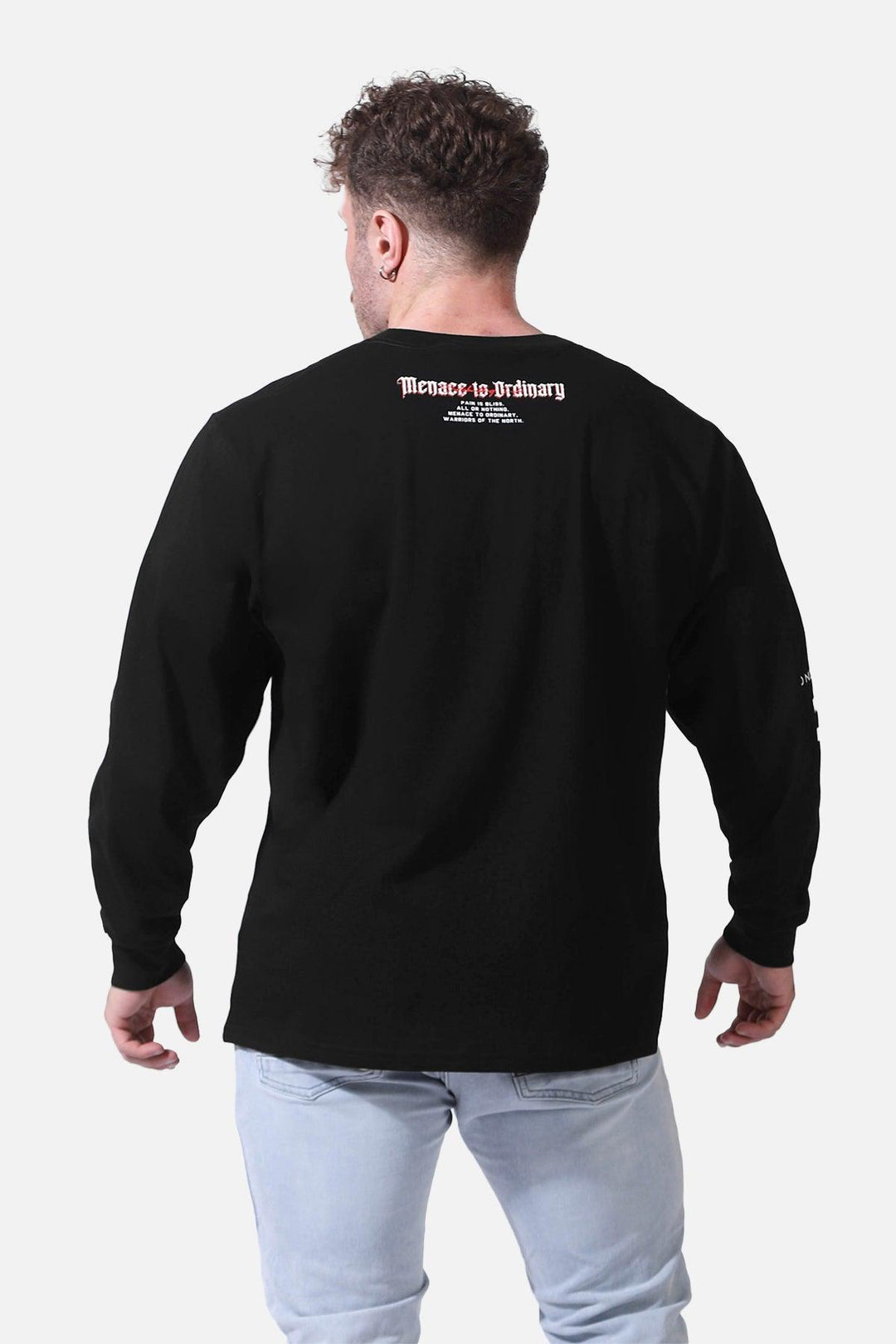 Retro Gym Long Sleeve T-Shirt - Black - Jed North