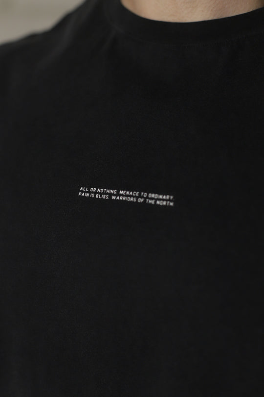 Box Cut Muscle Tee - Black