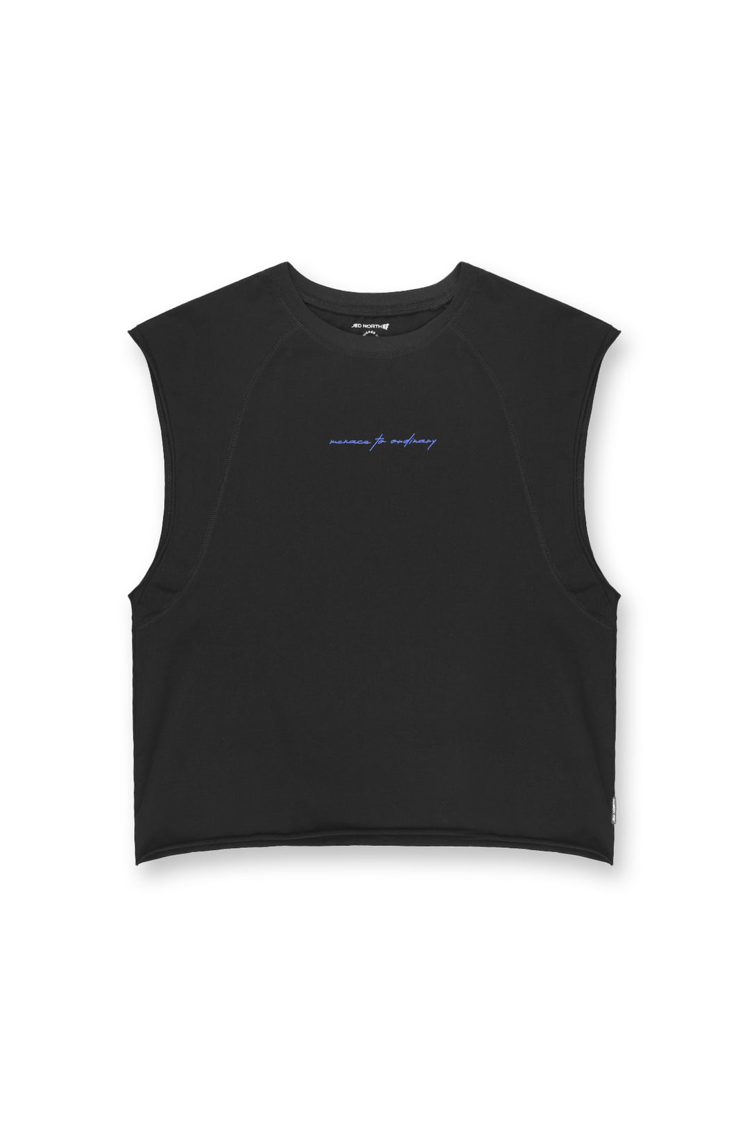 Raglan Sleeveless Muscle Tank - All Black