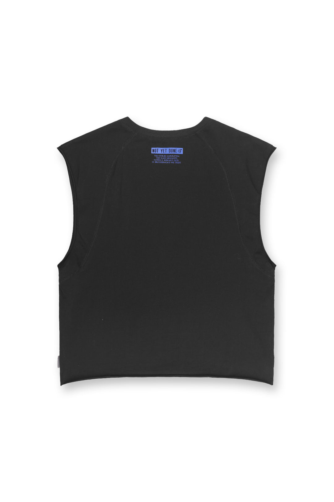 Raglan Sleeveless Muscle Tank - All Black