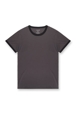 Casual Classic Ringer T-Shirt - Dark Gray