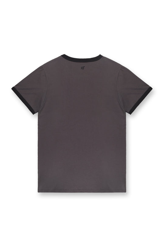 Muscle-Fit Ringer T-Shirt - Stone Gray