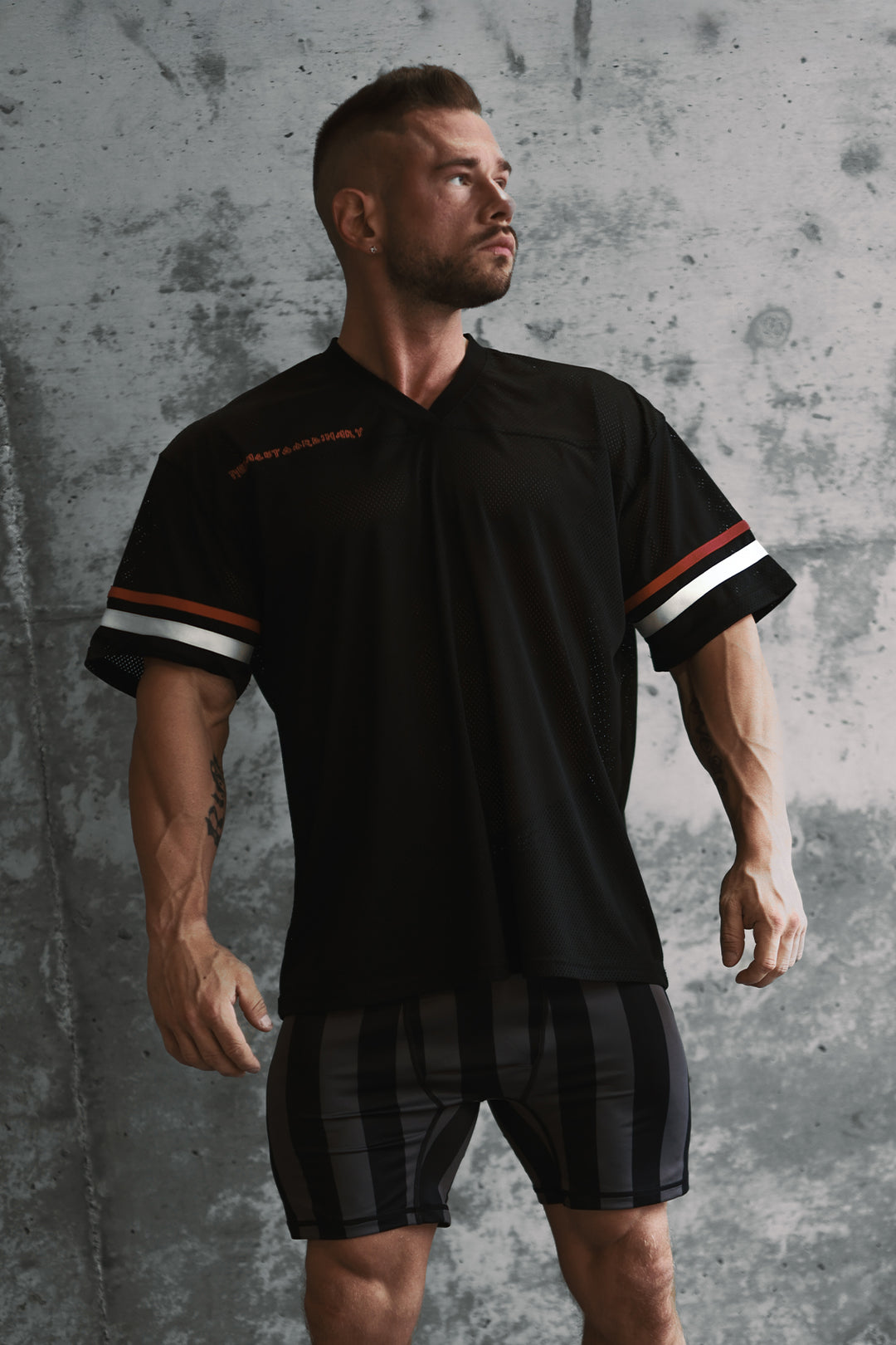 Jed North Warrior V-Neck Jersey - Black