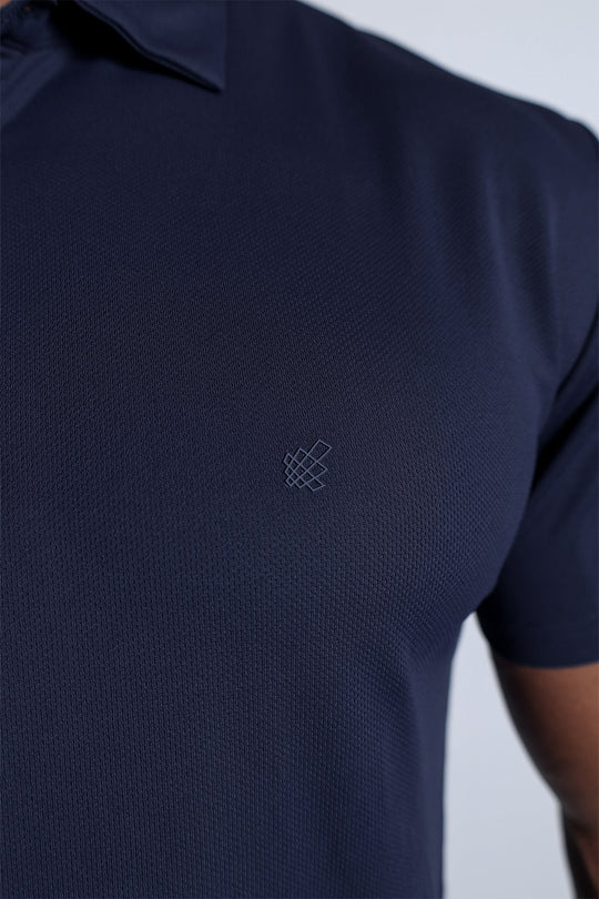 Fast-Dry Polo T-Shirt - Navy
