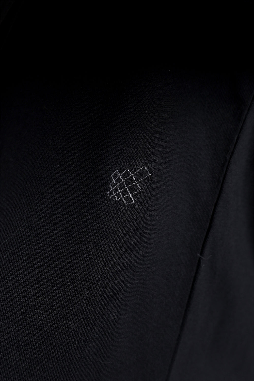 Raw Cut Crewneck Oversized Tee - Black