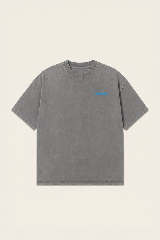 Vintage Washed Oversized T-Shirt - Storm Gray