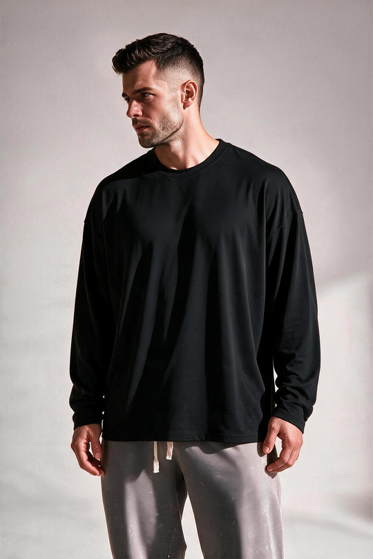 Base Performance Long Sleeve T-Shirt - Black
