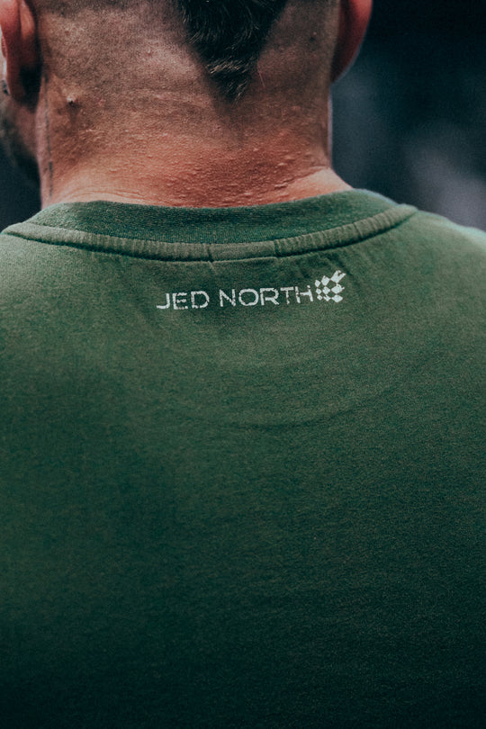 Retro Oversized Muscle Tee - Forest Green