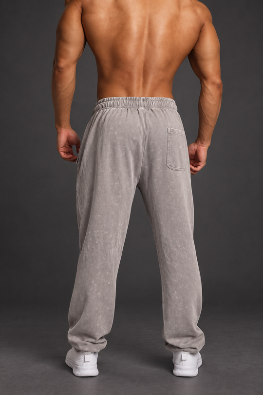 Relaxed Balloon Joggers - Washed Gray