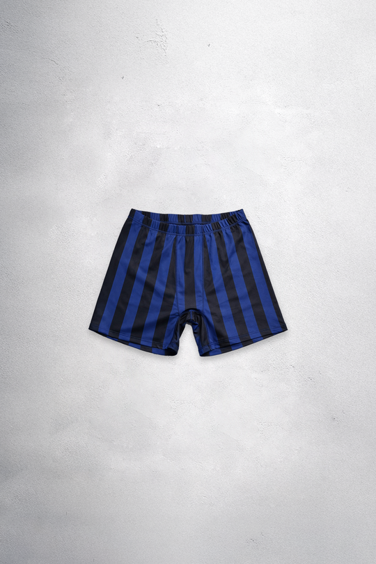 Retro Bodybuilding Shorts - Black & Navy