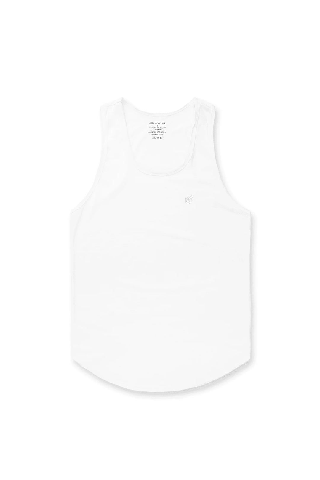 Vital Raw-Hem Tank Top - White