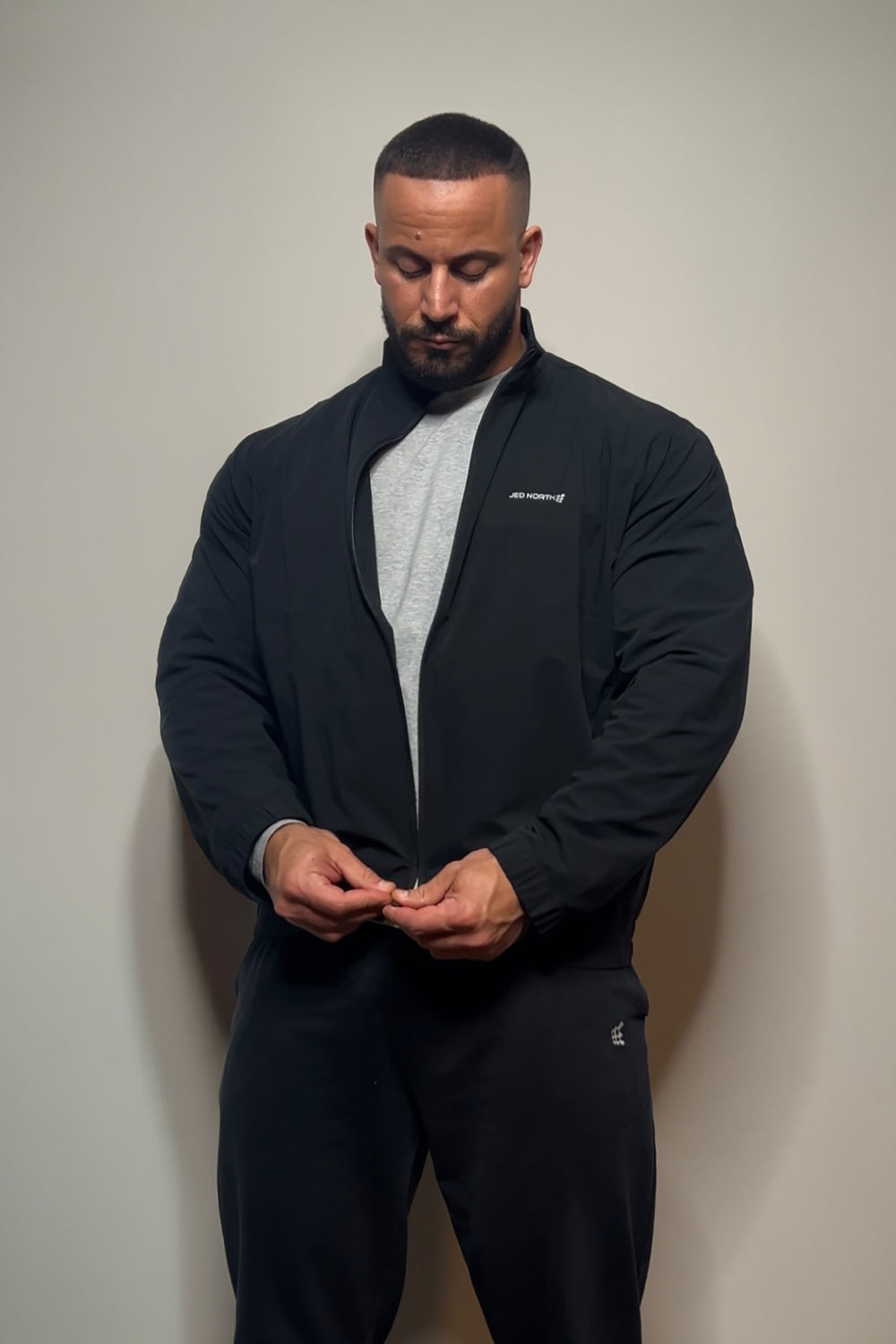 Athletic Training Jacket - Black